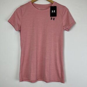 Under Armour Women's Short Sleeve Tee in Soft Pink